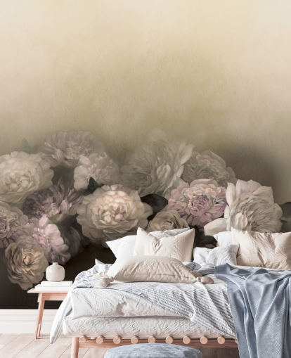 individuelles Vintage-Blumenwandbild namens Amoura von Loris Drago für Esszimmer und Flure individuelles Vintage-Blumenwandbild namens Amoura von Loris Drago für Esszimmer und Flure