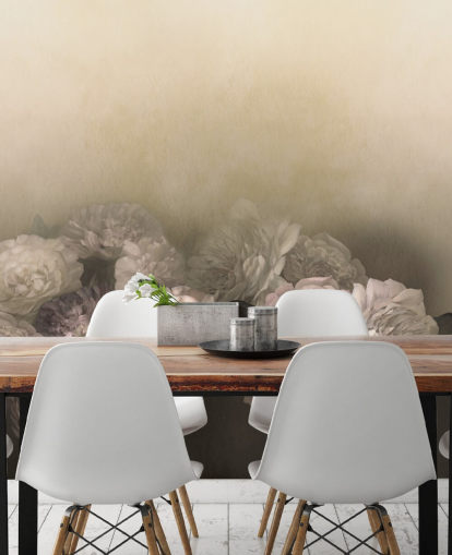 custom vintage floral mural called Amoura by Loris Drago for dining rooms and hallways custom vintage floral mural called Amoura by Loris Drago for dining rooms and hallways