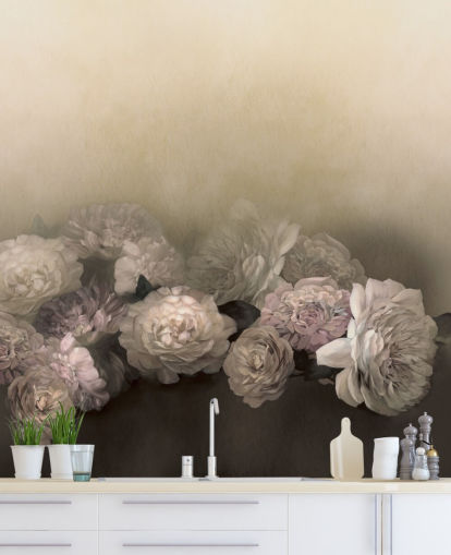 mural floral vintage personalizado llamado Amoura de Loris Drago para comedores y pasillos mural floral vintage personalizado llamado Amoura de Loris Drago para comedores y pasillos