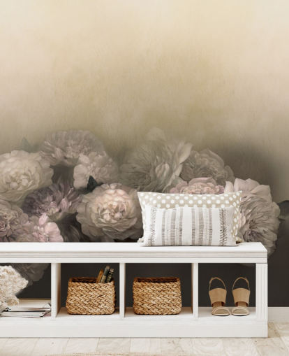 custom vintage floral mural called Amoura by Loris Drago for dining rooms and hallways custom vintage floral mural called Amoura by Loris Drago for dining rooms and hallways