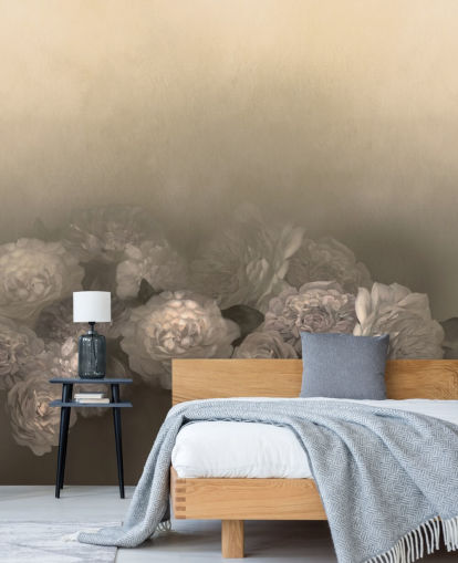 fresque murale vintage jaune personnalisable appelée Amoura III par Loris Drago pour les chambres fresque murale vintage jaune personnalisable appelée Amoura III par Loris Drago pour les chambres