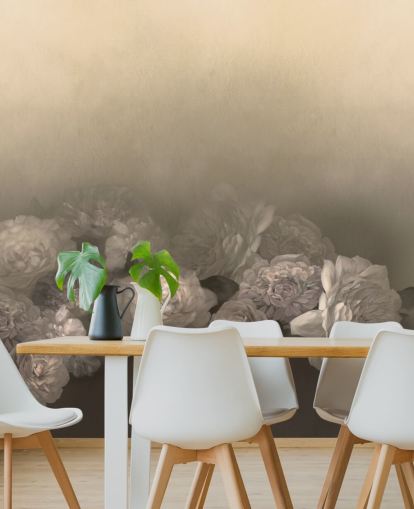 yellow vintage customizable wall mural called Amoura III by Loris Drago for bedrooms