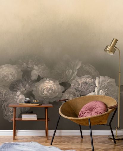 fresque murale vintage jaune personnalisable appelée Amoura III par Loris Drago pour les chambres fresque murale vintage jaune personnalisable appelée Amoura III par Loris Drago pour les chambres