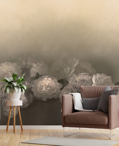 yellow vintage customisable wall mural called Amoura III by Loris Drago for bedrooms yellow vintage customisable wall mural called Amoura III by Loris Drago for bedrooms