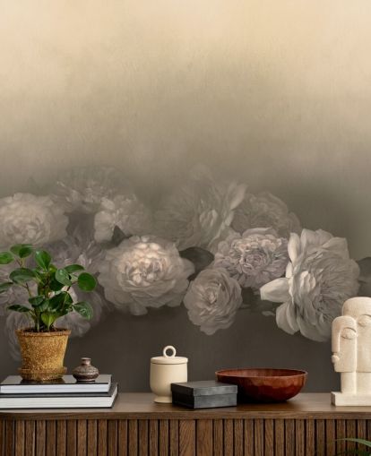 yellow vintage customisable wall mural called Amoura III by Loris Drago for bedrooms yellow vintage customisable wall mural called Amoura III by Loris Drago for bedrooms