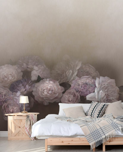 brown floral mural called Amoura IV by Loris Drago for bedrooms and living rooms brown floral mural called Amoura IV by Loris Drago for bedrooms and living rooms