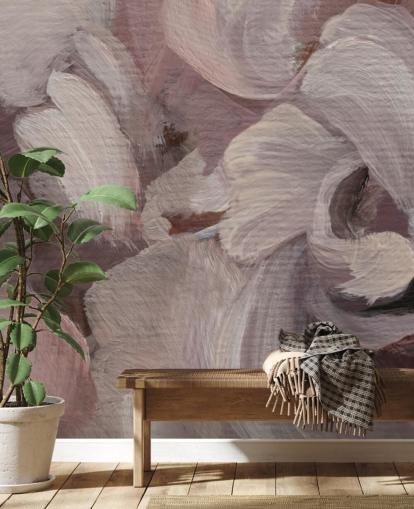 mural abstrato personalizado rosa e roxo chamado Fluence de Loris Drago para quartos mural abstrato personalizado rosa e roxo chamado Fluence de Loris Drago para quartos