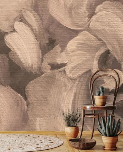 Personalisierbares abstraktes Wandbild in Sepia namens Fluence II von Loris Drago für Esszimmer und Heimbüros Personalisierbares abstraktes Wandbild in Sepia namens Fluence II von Loris Drago für Esszimmer und Heimbüros