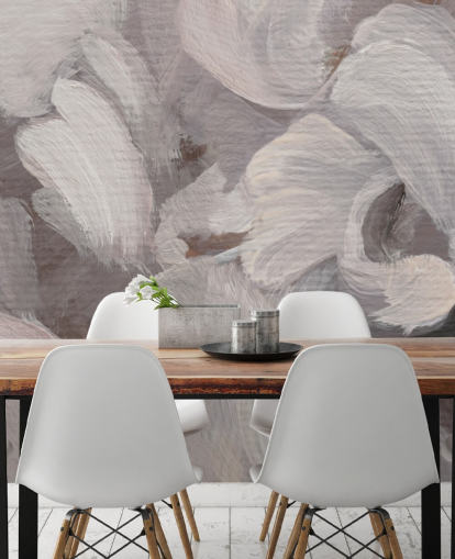 weißes und lila abstraktes Wandbild namens Fluence III von Loris Drago für Schlafzimmer und Wohnzimmer weißes und lila abstraktes Wandbild namens Fluence III von Loris Drago für Schlafzimmer und Wohnzimmer