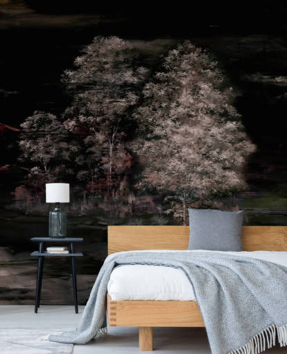 mural de pared oscuro personalizable llamado Velaria II de Loris Drago para dormitorios y pasillos mural de pared oscuro personalizable llamado Velaria II de Loris Drago para dormitorios y pasillos