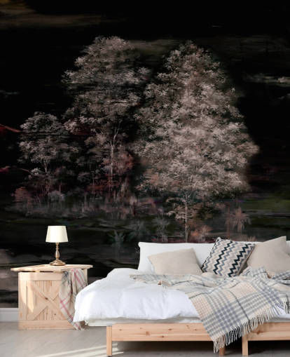 mural de pared oscuro personalizable llamado Velaria II de Loris Drago para dormitorios y pasillos mural de pared oscuro personalizable llamado Velaria II de Loris Drago para dormitorios y pasillos