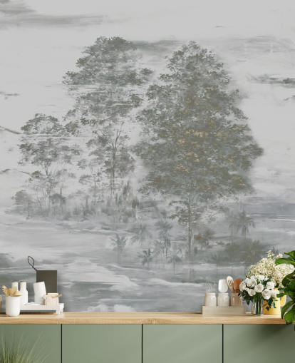 gray customizable landscape mural called Velaria III by Loris Drago for bedrooms, living rooms and hallways gray customizable landscape mural called Velaria III by Loris Drago for bedrooms, living rooms and hallways