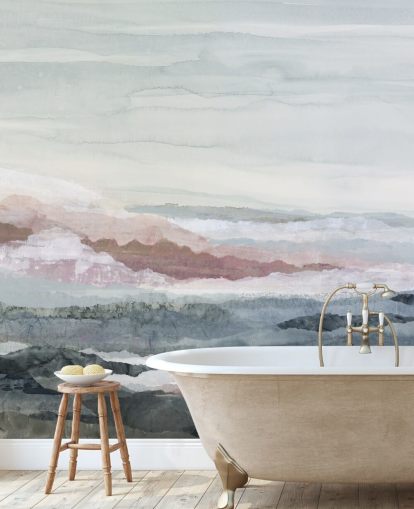 blaues, personalisierbares abstraktes Ozean-Wandbild namens Drifting Dreams von Lara Eckerman für Schlafzimmer, Badezimmer und Küchen blaues, personalisierbares abstraktes Ozean-Wandbild namens Drifting Dreams von Lara Eckerman für Schlafzimmer, Badezimmer und Küchen