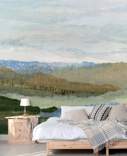 blaues und grünes abstraktes Wandbild namens Saltwater Reverie von Lara Eckerman für Schlafzimmer und Lounges blaues und grünes abstraktes Wandbild namens Saltwater Reverie von Lara Eckerman für Schlafzimmer und Lounges