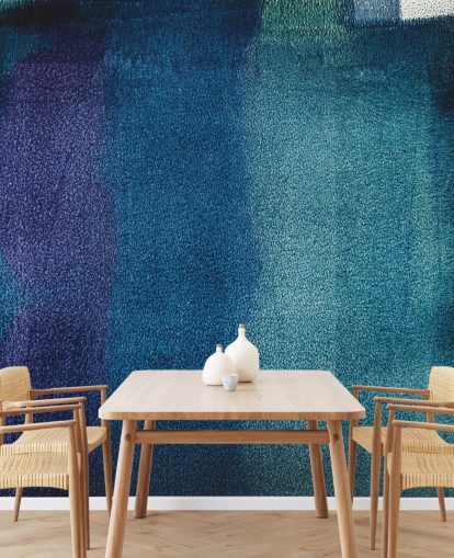 mural abstracto personalizable azul y morado llamado Painted Textures II de Tim Mossholder