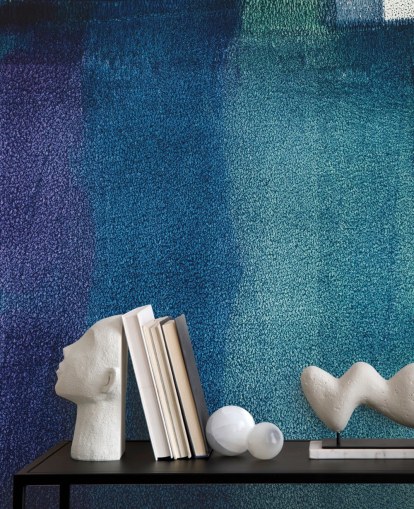 blue and purple customizable abstract mural called Painted Textures II by Tim Mossholder blue and purple customizable abstract mural called Painted Textures II by Tim Mossholder