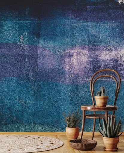 blaues und lila individuelles abstraktes Wandbild namens Painted Textures III von Tim Mossholder für Schlafzimmer und Badezimmer blaues und lila individuelles abstraktes Wandbild namens Painted Textures III von Tim Mossholder für Schlafzimmer und Badezimmer