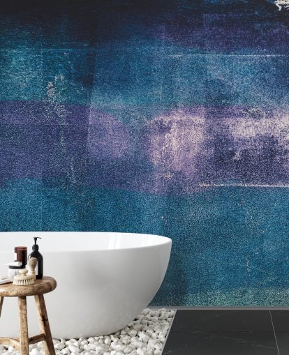 blue and purple custom abstract wall mural called Painted Textures III by Tim Mossholder for bedrooms and bathrooms blue and purple custom abstract wall mural called Painted Textures III by Tim Mossholder for bedrooms and bathrooms