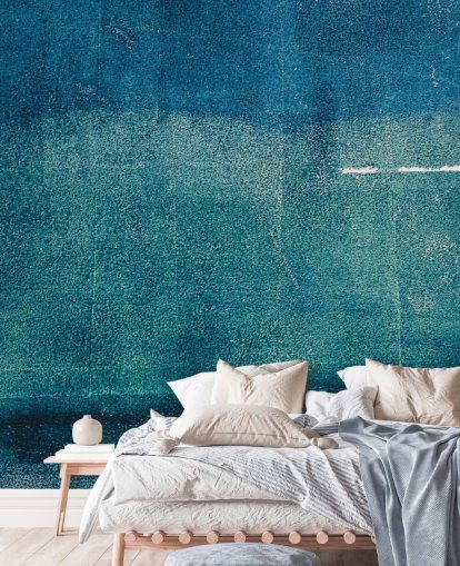 blue custom abstract wall mural called Painted Textures by Tim Mossholder for bathrooms, hallways and kitchens blue custom abstract wall mural called Painted Textures by Tim Mossholder for bathrooms, hallways and kitchens