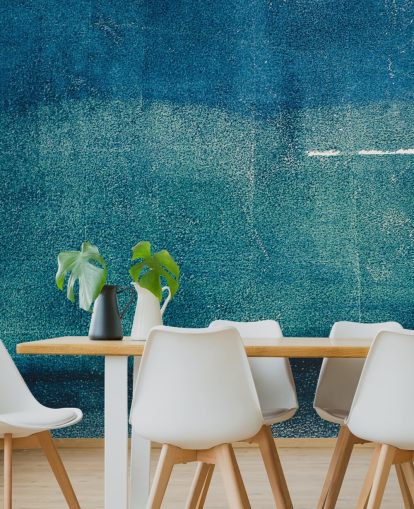 blue custom abstract wall mural called Painted Textures by Tim Mossholder for bathrooms, hallways and kitchens