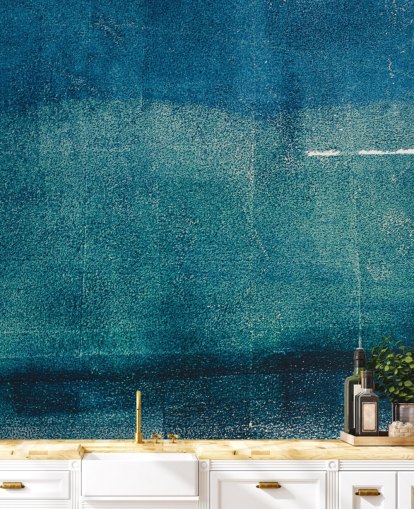 blaues individuelles abstraktes Wandbild namens Painted Textures von Tim Mossholder für Badezimmer, Flure und Küchen blaues individuelles abstraktes Wandbild namens Painted Textures von Tim Mossholder für Badezimmer, Flure und Küchen