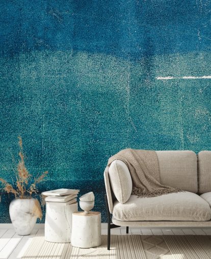 mural de pared abstracto personalizado azul llamado Painted Textures de Tim Mossholder para baños, pasillos y cocinas mural de pared abstracto personalizado azul llamado Painted Textures de Tim Mossholder para baños, pasillos y cocinas