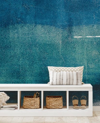 sininen mukautettu abstrakti seinämaalaus nimeltä Tim Mossholder Painted Textures kylpyhuoneisiin, käytäviin ja keittiöihin sininen mukautettu abstrakti seinämaalaus nimeltä Tim Mossholder Painted Textures kylpyhuoneisiin, käytäviin ja keittiöihin