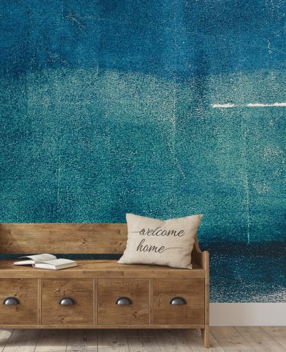 blå brugerdefineret abstrakt vægmaleri kaldet Painted Textures af Tim Mossholder til badeværelser, gange og køkkener blå brugerdefineret abstrakt vægmaleri kaldet Painted Textures af Tim Mossholder til badeværelser, gange og køkkener