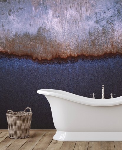 blue and grey abstract wall mural called Rusty Metal by Tim Mossholder blue and grey abstract wall mural called Rusty Metal by Tim Mossholder