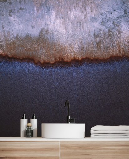 blue and grey abstract wall mural called Rusty Metal by Tim Mossholder blue and grey abstract wall mural called Rusty Metal by Tim Mossholder