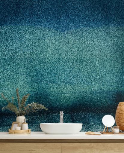 teal customisable abstract wall mural called Teal Serenity by Tim Mossholder for bathrooms and kitchens teal customisable abstract wall mural called Teal Serenity by Tim Mossholder for bathrooms and kitchens