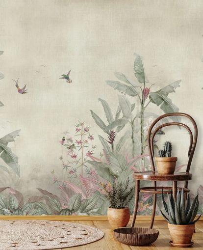 Vintage-Dschungel-Wandbild namens Old Sage Vintage Borneo Jungle von Bloomery Decor