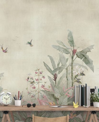 mural de pared vintage de la jungla llamado Old Sage Vintage Borneo Jungle de Bloomery Decor mural de pared vintage de la jungla llamado Old Sage Vintage Borneo Jungle de Bloomery Decor