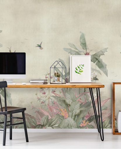 vintage djungel väggmålning som heter Old Sage Vintage Borneo Jungle av Bloomery Decor vintage djungel väggmålning som heter Old Sage Vintage Borneo Jungle av Bloomery Decor