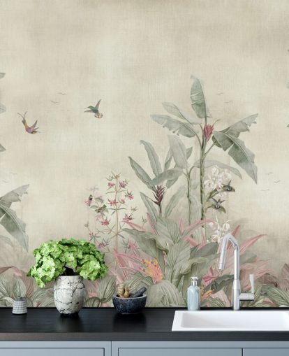 Vintage-Dschungel-Wandbild namens Old Sage Vintage Borneo Jungle von Bloomery Decor