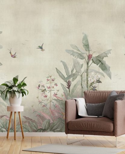 Vintage-Dschungel-Wandbild namens Old Sage Vintage Borneo Jungle von Bloomery Decor