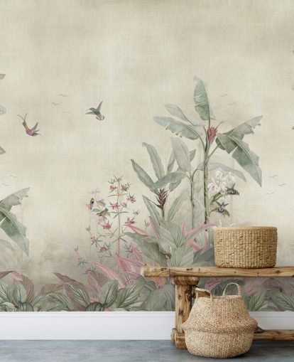 Vintage-Dschungel-Wandbild namens Old Sage Vintage Borneo Jungle von Bloomery Decor