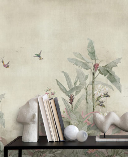 mural de pared vintage de la jungla llamado Old Sage Vintage Borneo Jungle de Bloomery Decor