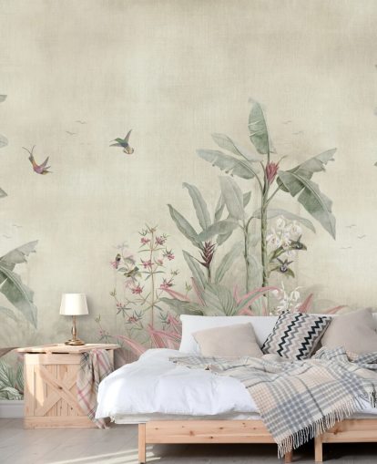 mural de pared vintage de la jungla llamado Old Sage Vintage Borneo Jungle de Bloomery Decor