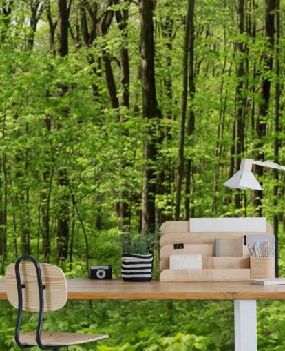 Green Forest Panoramic Wallpaper