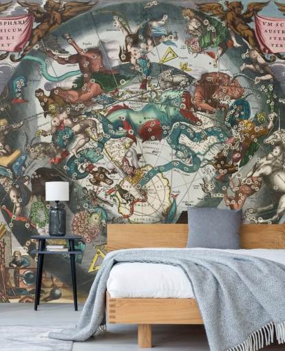 custom astronomy mural called Scenography of the Southern Hemisphere