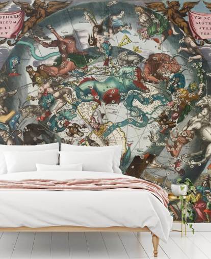 murale astronomico personalizzato chiamato Scenografia dell'emisfero australe murale astronomico personalizzato chiamato Scenografia dell'emisfero australe