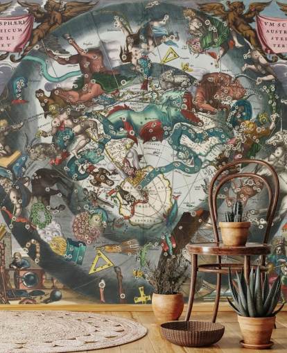 custom astronomy mural called Scenography of the Southern Hemisphere custom astronomy mural called Scenography of the Southern Hemisphere