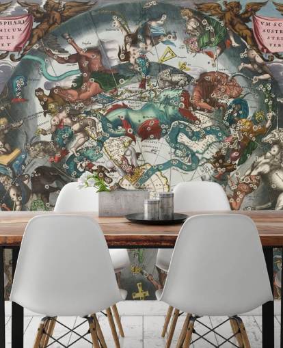 custom astronomy mural called Scenography of the Southern Hemisphere