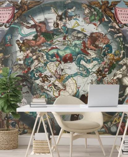 custom astronomy mural called Scenography of the Southern Hemisphere