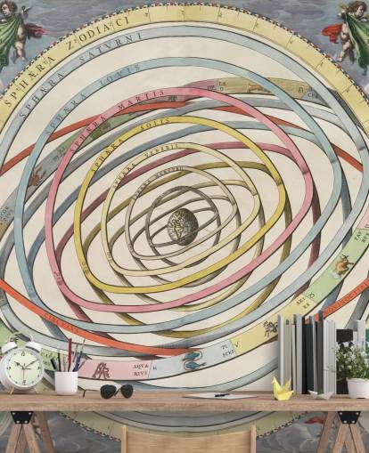 murale personalizzato con mappa stellare chiamato Planetary Orbits Encompring the Earth per casa, uffici e spazi creativi murale personalizzato con mappa stellare chiamato Planetary Orbits Encompring the Earth per casa, uffici e spazi creativi