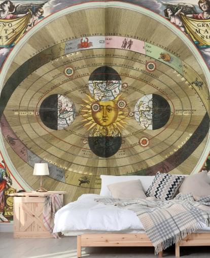 customisable astronomy mural called Scenography of the Copernican World System from ARTiSTORY for home offices customisable astronomy mural called Scenography of the Copernican World System from ARTiSTORY for home offices