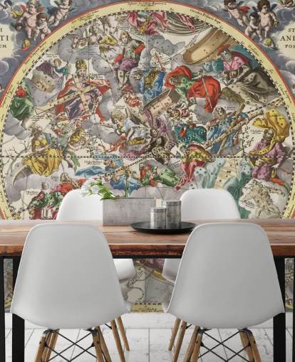 customisable star atlas mural called Second Hemisphere of the Christianised Starry Firmament customisable star atlas mural called Second Hemisphere of the Christianised Starry Firmament