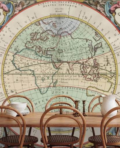 mural de mapas antigos personalizado chamado O Hemisfério do Velho Mundo para residências, escritórios, escolas e muito mais mural de mapas antigos personalizado chamado O Hemisfério do Velho Mundo para residências, escritórios, escolas e muito mais