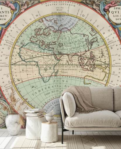 individuelles antikes Landkarten-Wandbild mit dem Titel Die Hemisphäre der Alten Welt für Heimbüros, Schulen und mehr individuelles antikes Landkarten-Wandbild mit dem Titel Die Hemisphäre der Alten Welt für Heimbüros, Schulen und mehr